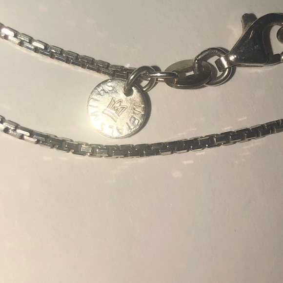 VTG Sterling & Agate Multi Stone Drop Pendant Boxlink Chain Sits at 17” - Picture 5 of 9